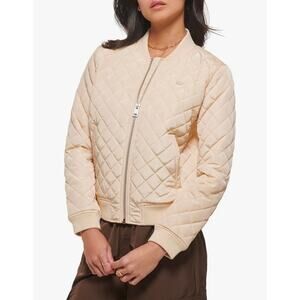 Levi's Women's Diamond Peach Quilted Bomber Jacket Size Large